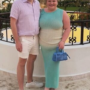 2 piece ombré skirt set perfect